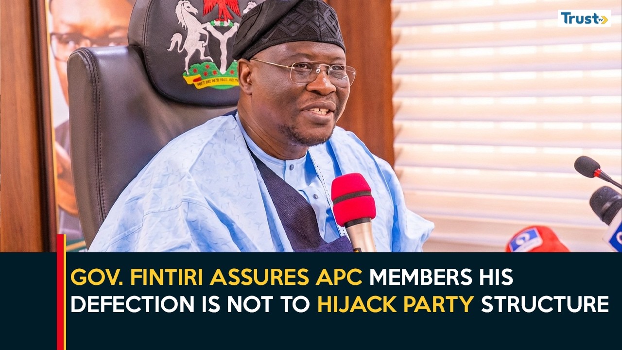Gov. Fintiri Assures APC Members His Defection Is Not To Hijack Party Structure