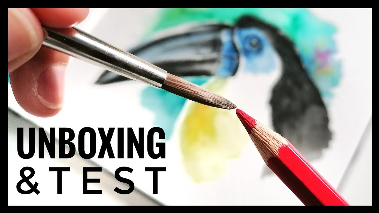 KÜNSTLERIN testet AQUARELLSTIFTE - Faber Castell Albrecht Dürer Aquarellfarbstifte Unboxing & Test