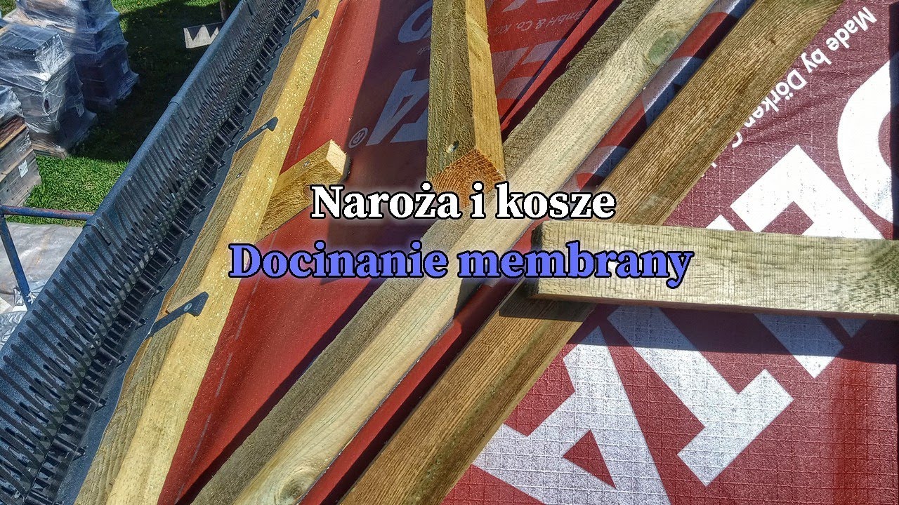 Układanie membrany w koszu i na narożach. Dach krok po kroku. #vlogbudowlany