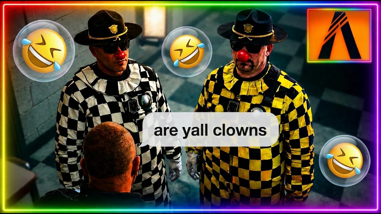 trolling the clown cops of gta5rp (FIVEM TROLLING)