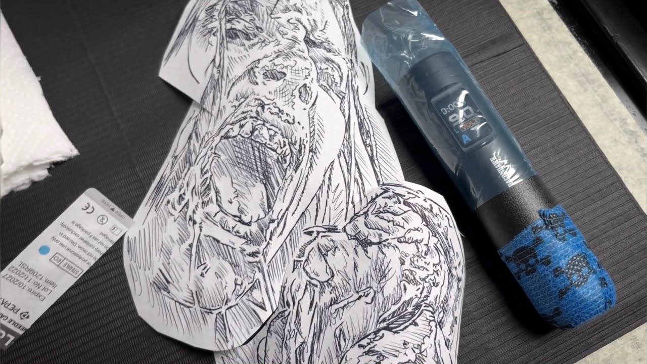 Horror tattoo | Time lapse