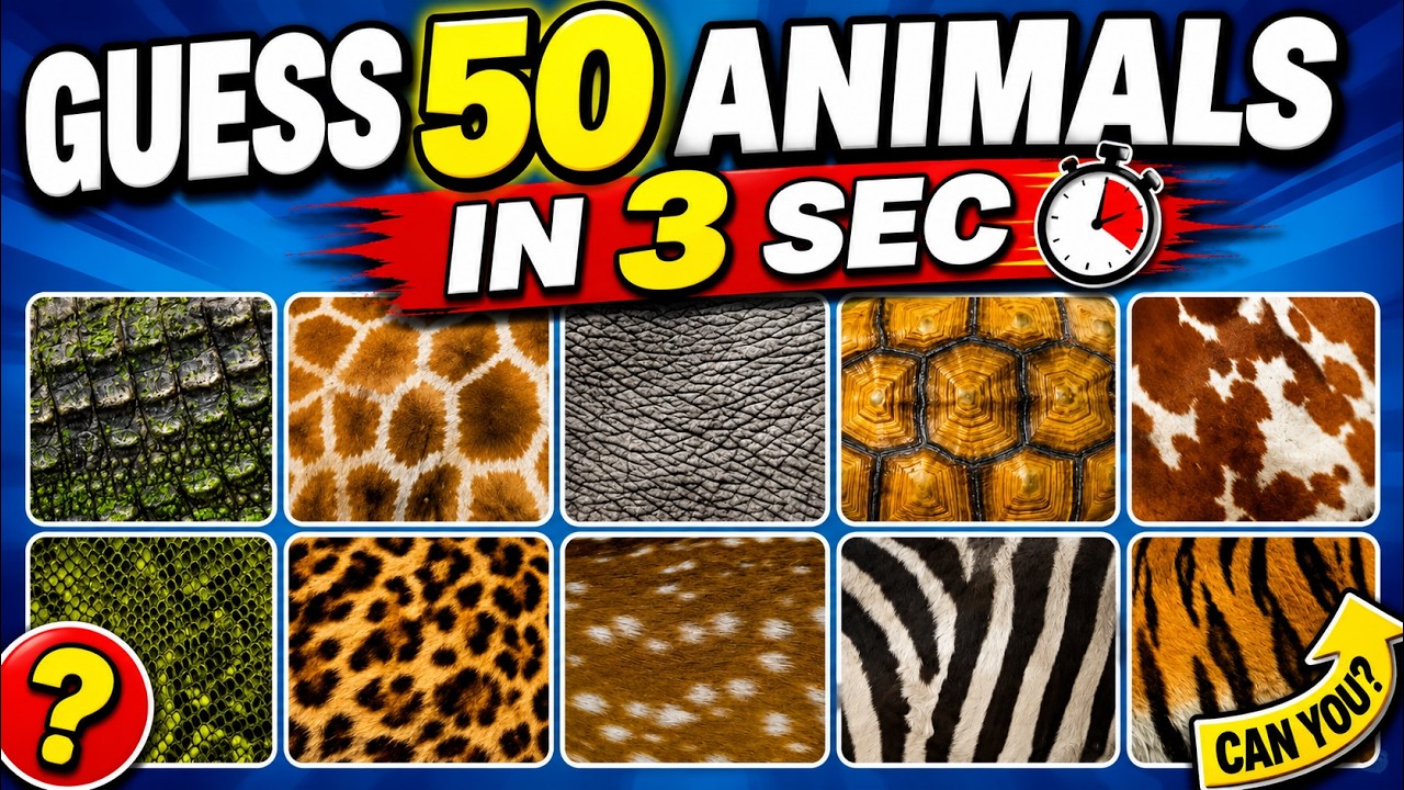 Only 2% of People Can Name All These Animals in 3 Seconds!