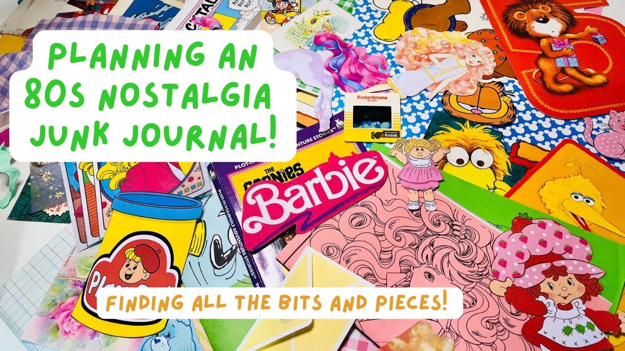 Planning an 80s 90s Nostalgia Junk Journal | Let’s go through all the ephemera