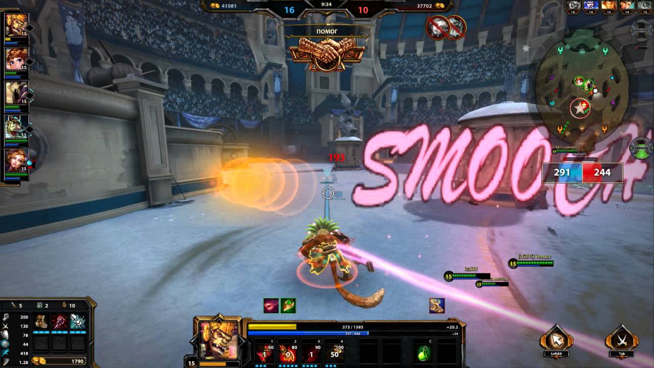 Smite Arena Hun Batz gameplay. Don't stop the party))