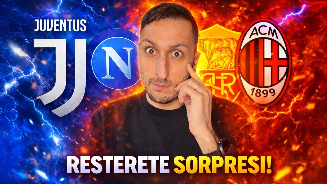 Juventus-Napoli e Roma-Milan: resterete SORPRESI‼️🤯 Analisi tattica Serie A