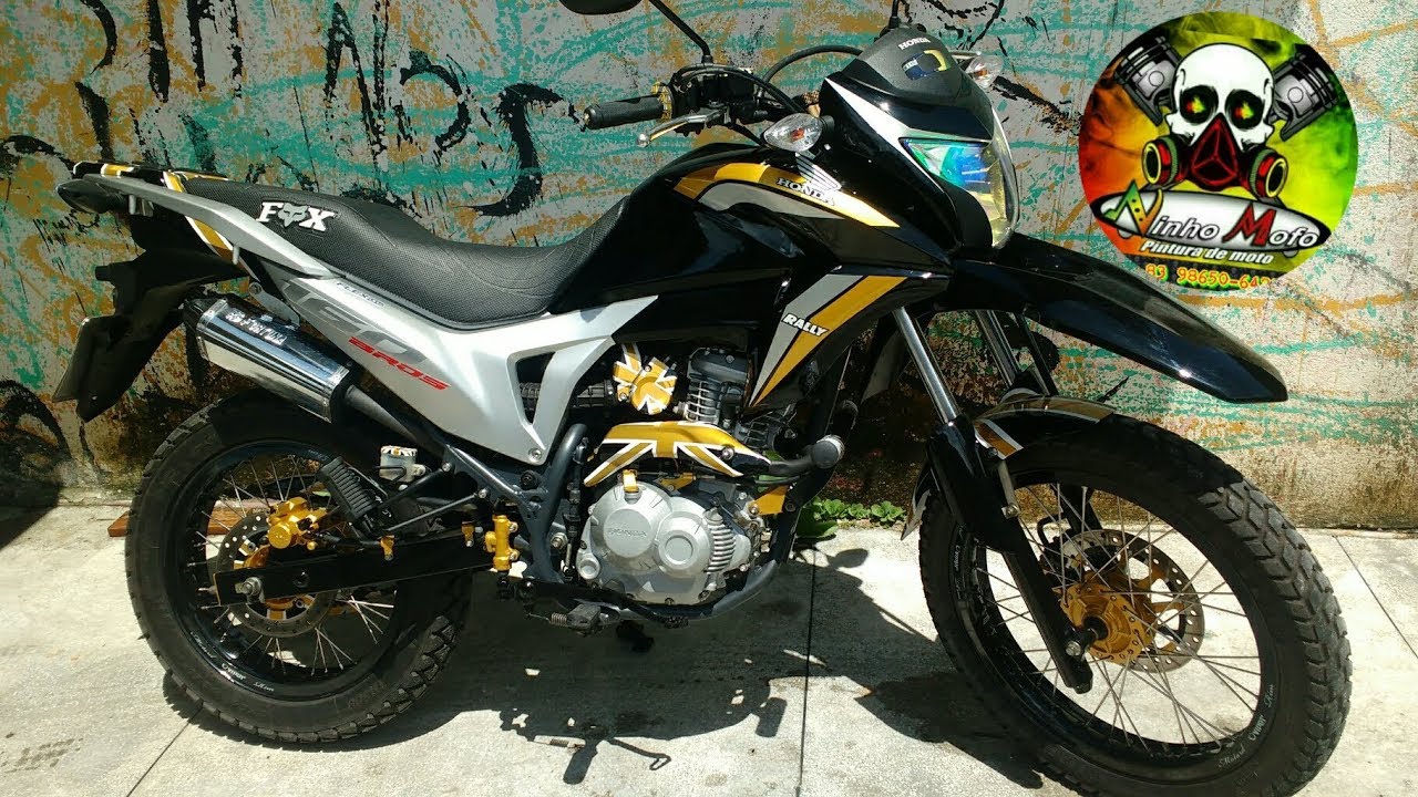 Moto Bros 160 Pintura Personalizada detalhes dourados reforma geral | NinhoMofo