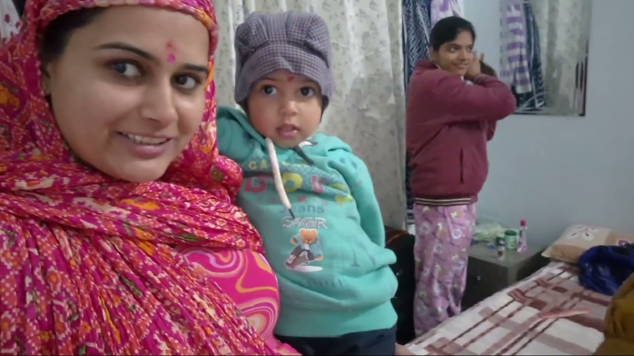 Nanad ki saadhi ki tyariyan suru or chachi gyi bhaat notne #jyoti #viral #jyotiahiri #trending 
