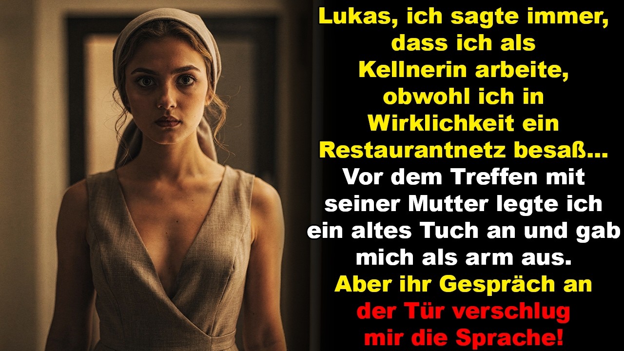 Lukas, ich sagte,dass ich als Kellnerin arbeite,obwohl ich ein Restaurantnetz besaß Vor dem Treffen…