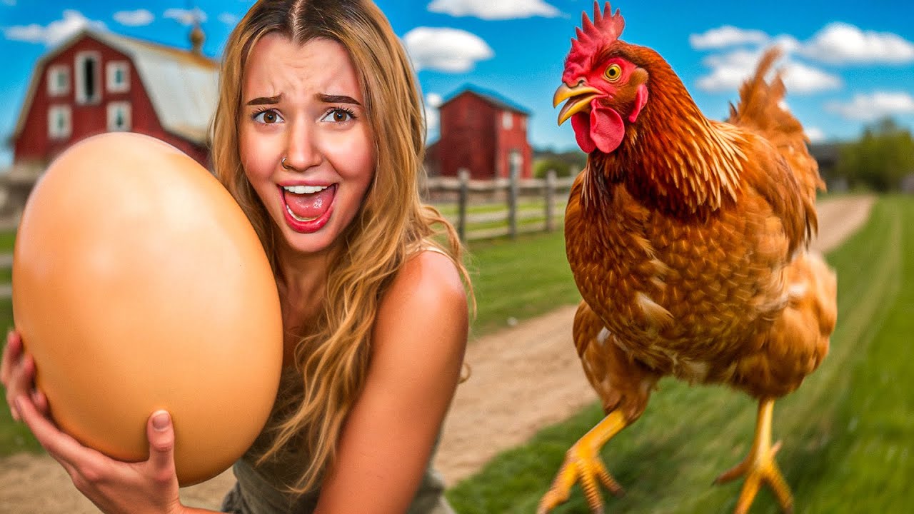 UKRADŁAM JAJA WŚCIEKŁEJ KURZE! 😱🐔