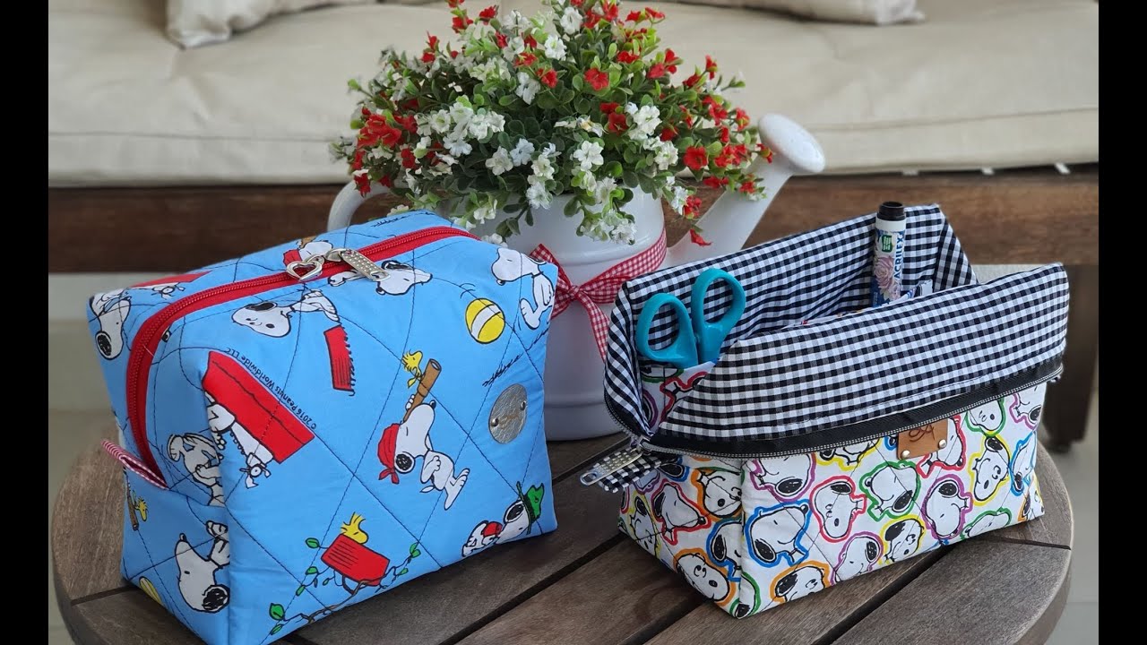 Necessaire BOX que vira CESTINHA 😁