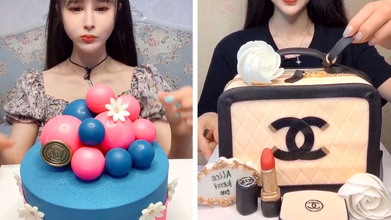 Chinese mukbang fruits Cake eating show | Kwai Mukbang