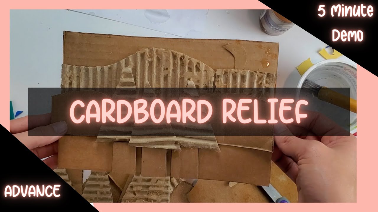 5 Minute Demo: Cardboard Relief Sculptures | Choice-Based Art Education