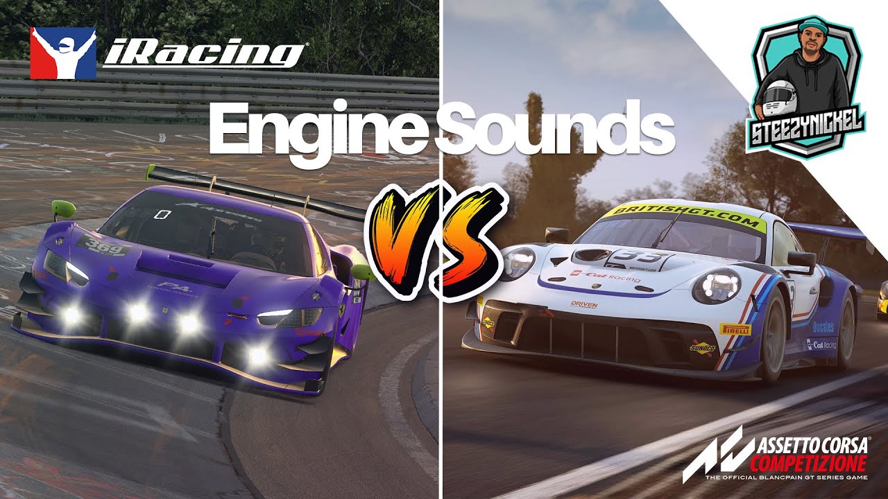 iRacing vs ACC Engine Sound Comparison