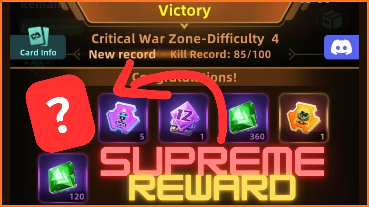 🧧🎁 My First SUPREME REWARD ! - Galaxy Defense #TacticalWarzone