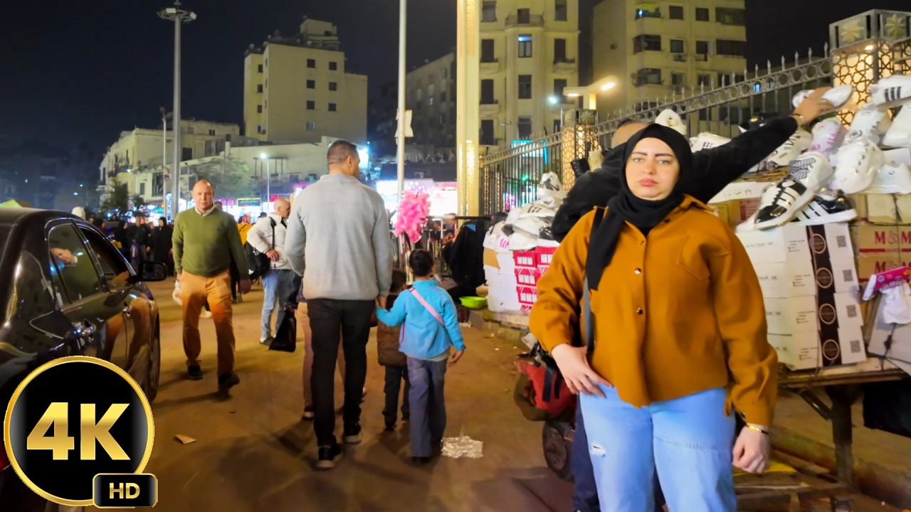 الحياة الشعبية الليلية قبل رمضان القاهرة عين شمس | جولة سير