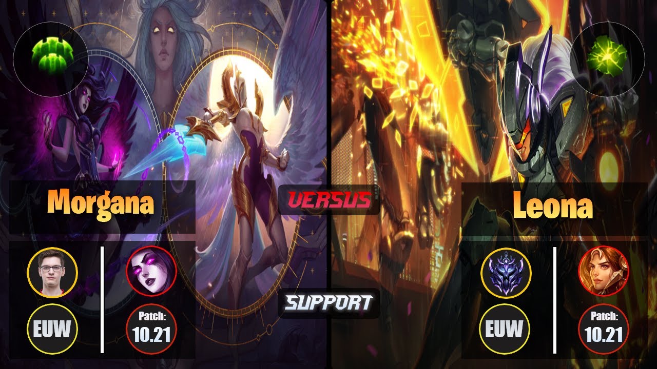 Mikyx MORGANA (Support) [Guardian] VS LEONA - Diamond EUW Patch 10.21