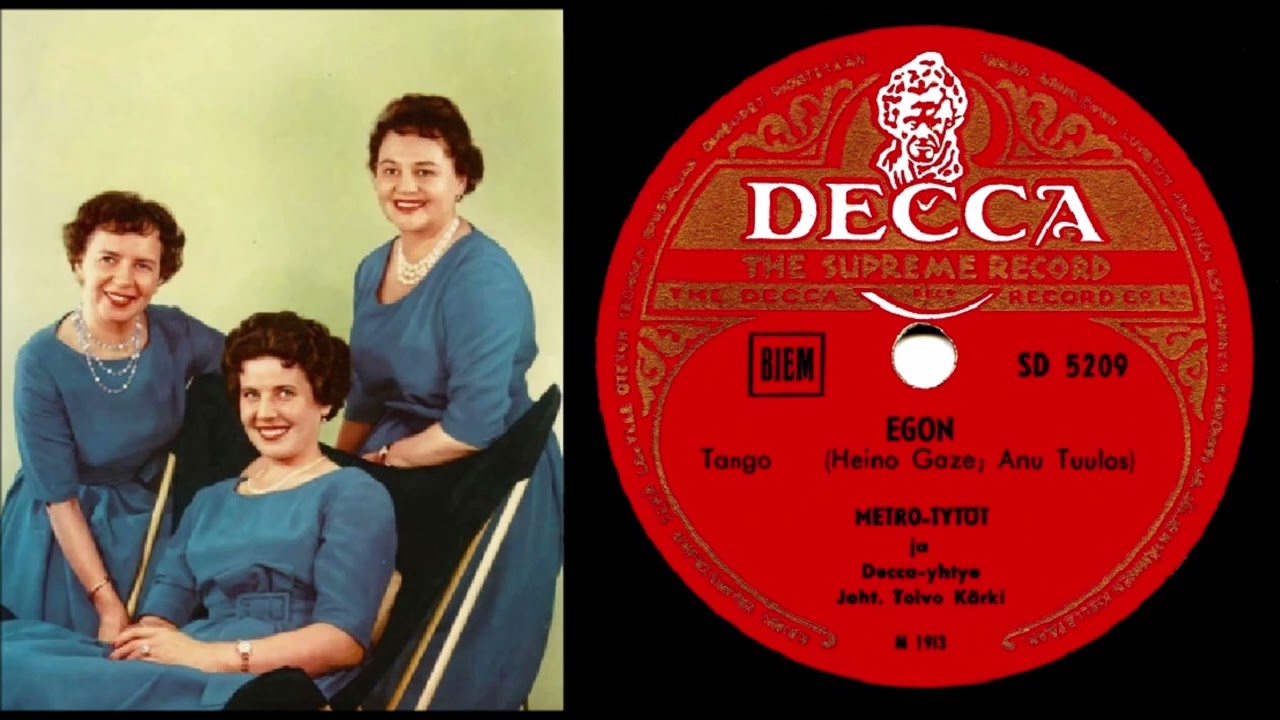 EGON, Metro-Tyt&ouml;t ja Decca-yhtye Toivo K&auml;rjen johdolla levyttiv&auml;t 5.5.1953