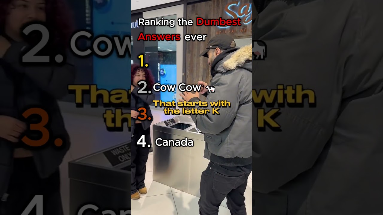 Ranking the dumbest answers 😂