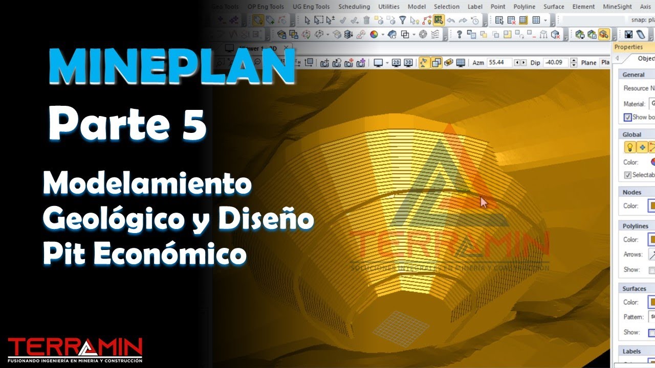MINEPLAN - Modelamiento Geológico y Diseño Pit Económico - Parte 5