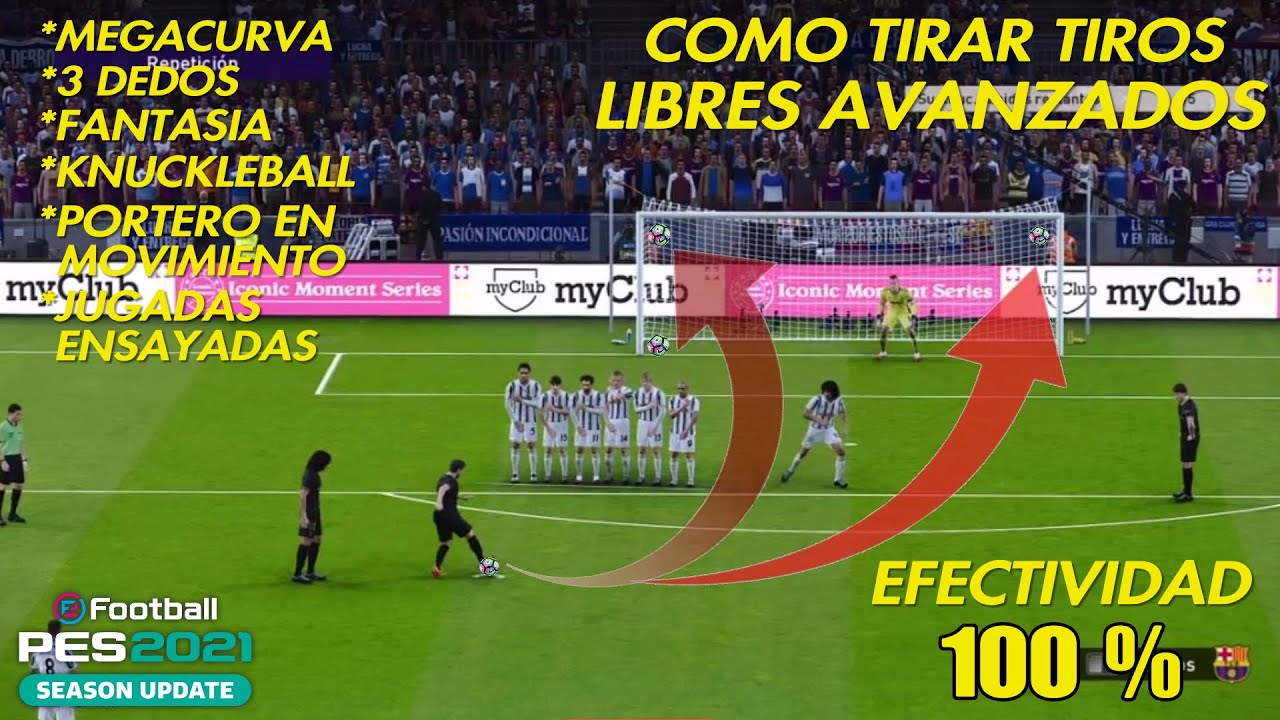 TUTORIAL COMO TIRAR TIROS LIBRES AVANZADOS PES 2021