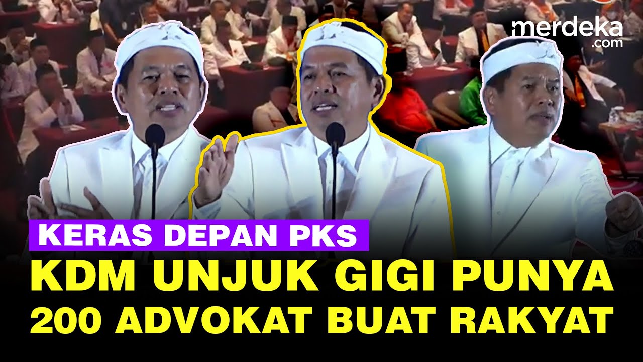 Keras Dedi Mulyadi ke PKS, Unjuk Gigi Punya 200 Pengacara Buat Rakyat Miskin Jabar