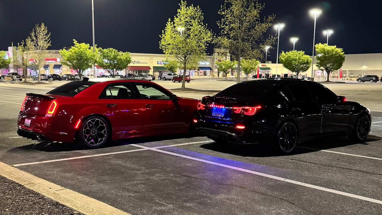 Straight Piped Chrysler 300 and Catless Q50 POV