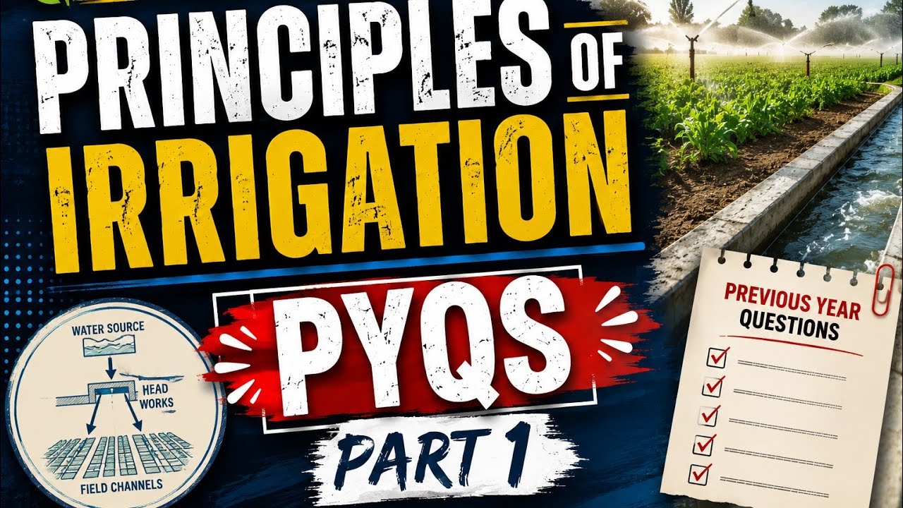 Principles of Irrigation PYQs | Water Management PYQs