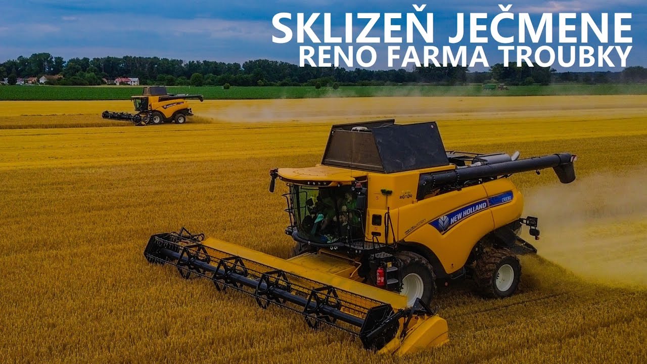 ŽNĚ RENOFARMA TROUBKY I 2x NEW HOLLAND Cr 8.90 I CLAAS & JOHN DEERE
