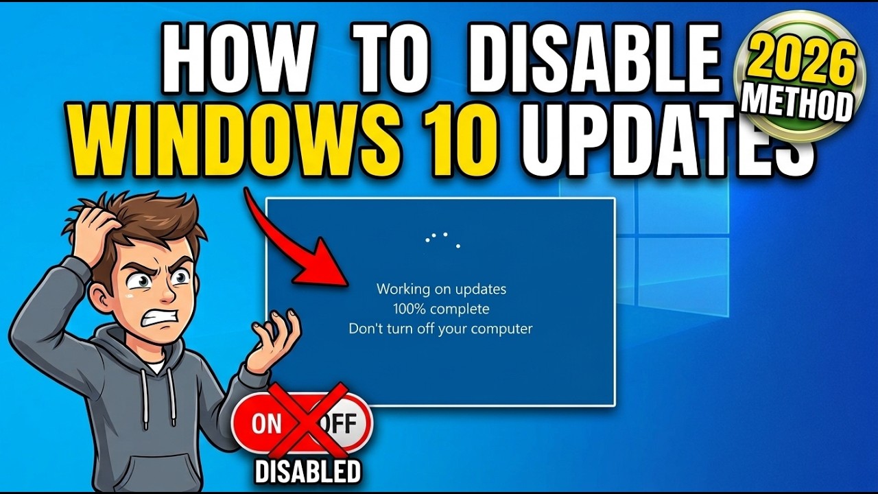 Stop Windows 10 Automatic Updates FOREVER! (Fast & Easy Tutorial)🚀