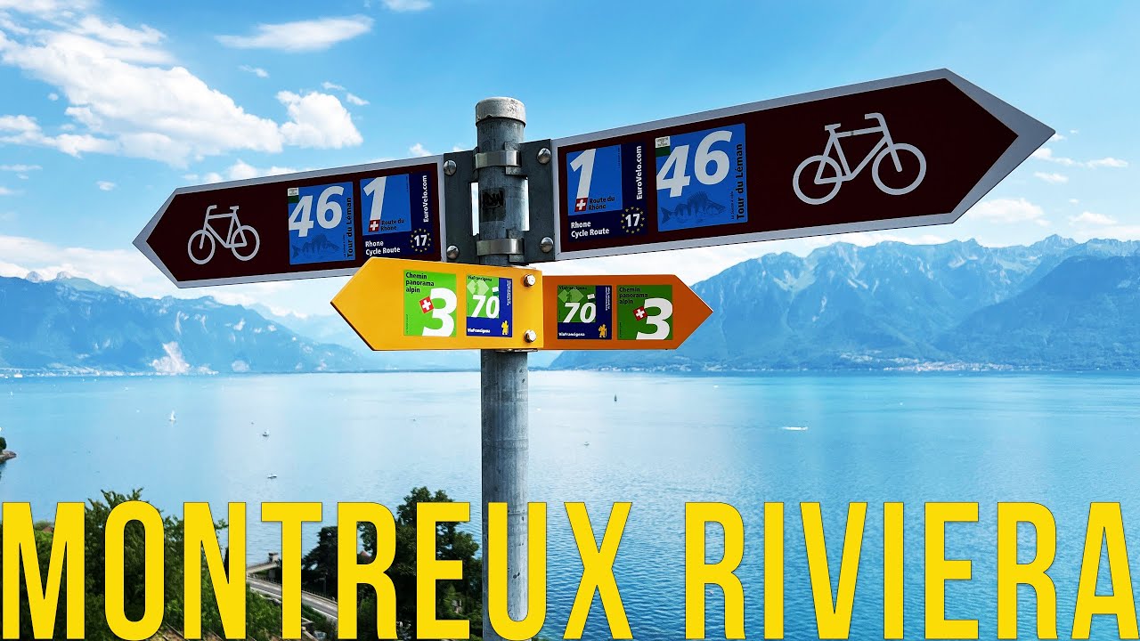 Montreux Riviera in 4K 🇨🇭 Swiss Walking Tour through Montreux, Lavaux Vineyards and Saint-Saphorin