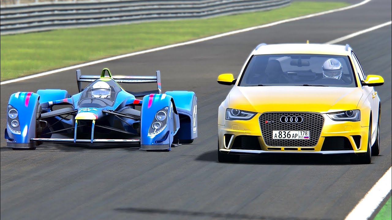 Red Bull X2010 vs Audi RS4 Avant 2500 HP - Drag Race 20 KM