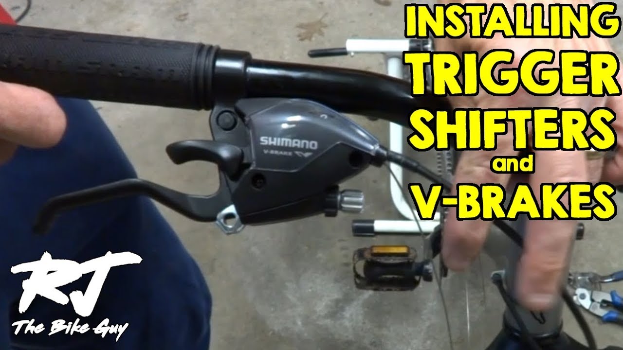Installing Trigger Shifters/V Brake Levers On Mountain Bike