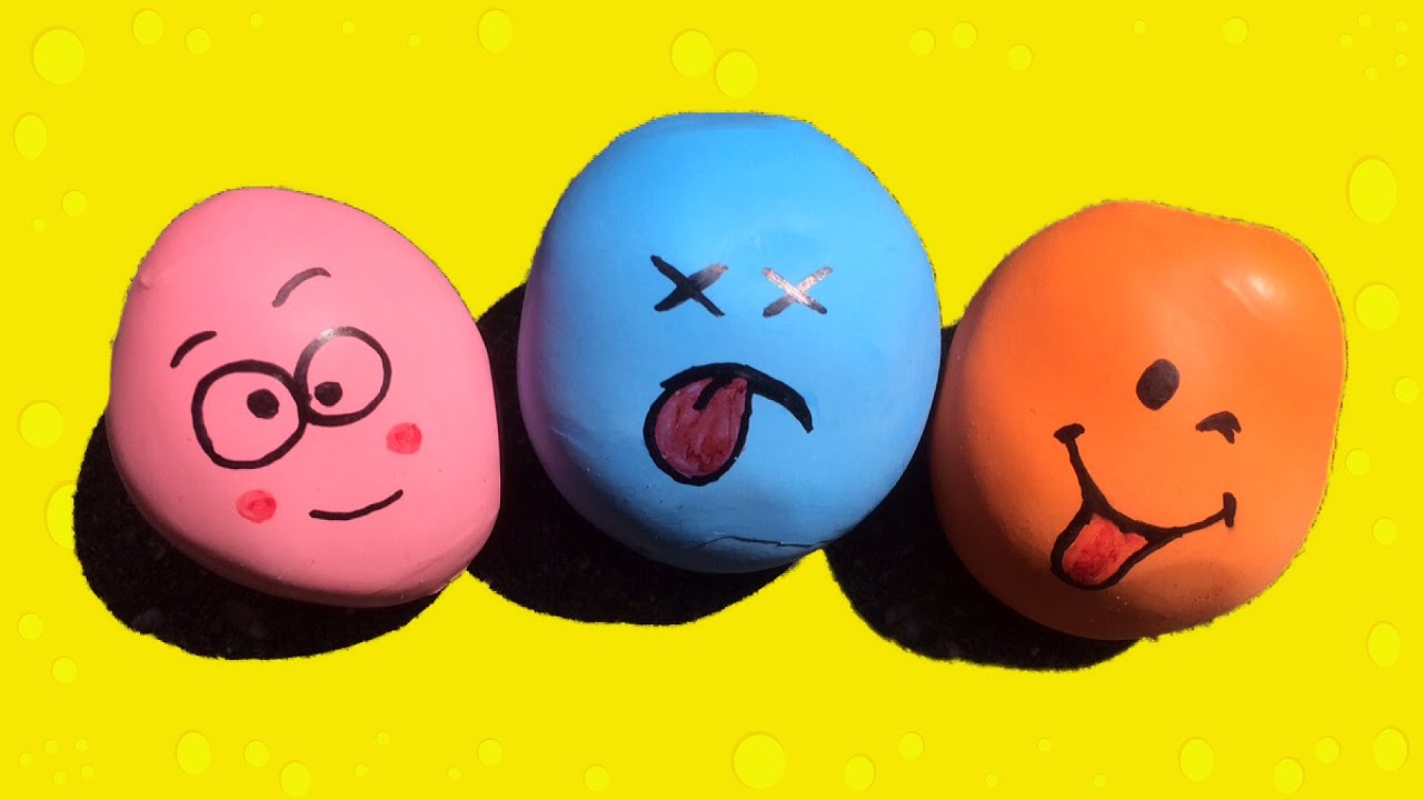 Zelf Smileys stressballen maken - stressbal maken (English subtitles available: smiley stress balls)