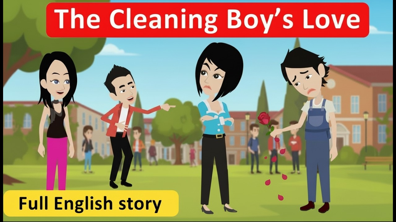 The Cleaning Boy’s Love: Full English Story | English Simple stories| Learn English | Animated Story