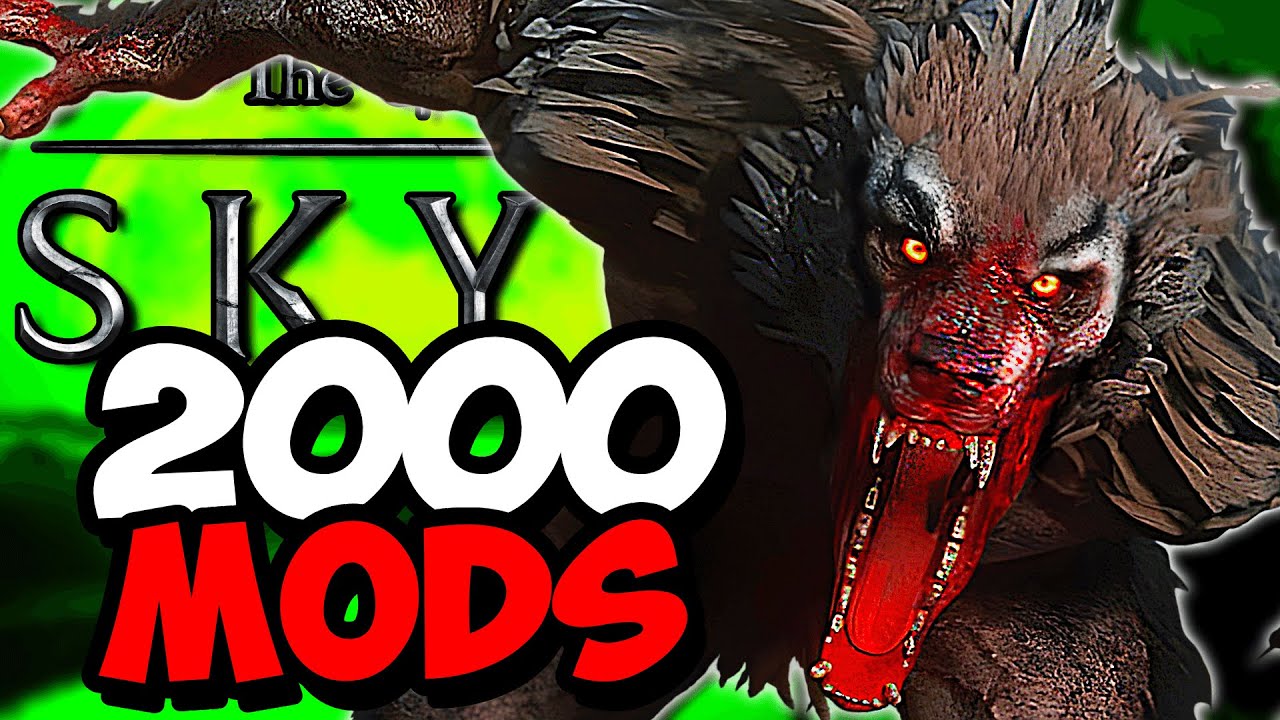 I Survived 100 Days as a Werewolf in Skyrim | 2000 Mods