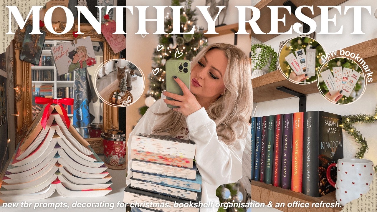 Подготовка к новому сезону🎄🎀✨украшение к Рождеству, планы чтения, организация книжных полок и мно...
