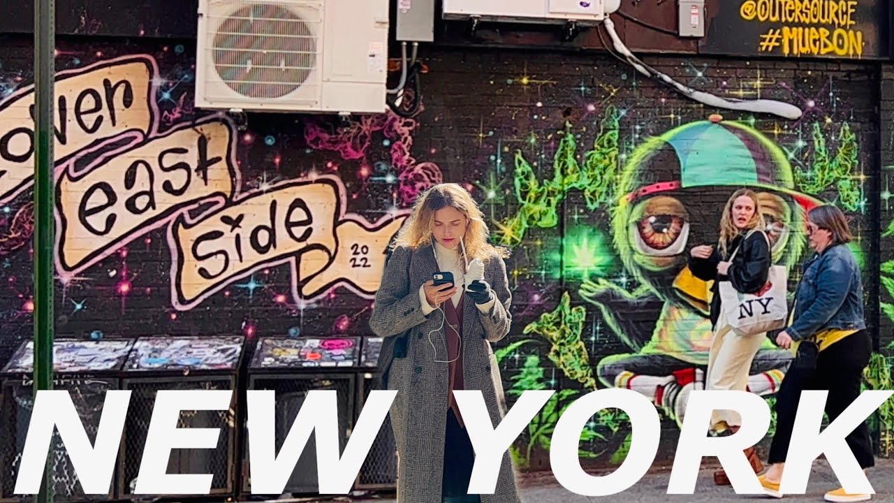 [4K]🇺🇸NYC Walk🗽Lower East Side of Manhattan 🌿 Bode & Sweet Pickle Books | Mar 2023