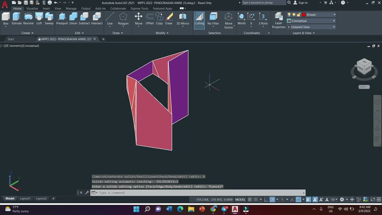 #shell #autocad