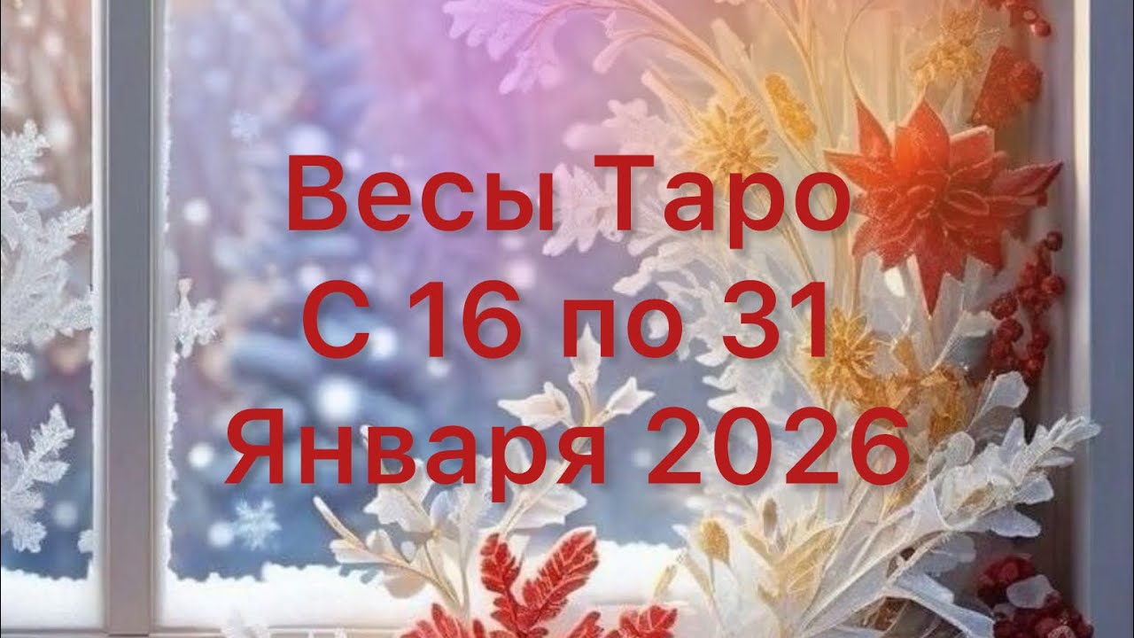 ВЕСЫ Таро с 16 по 31 Января 2026