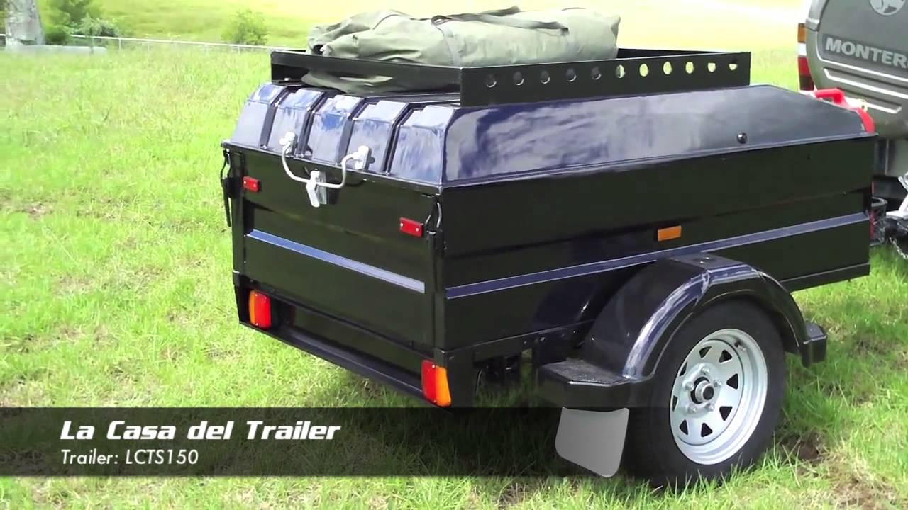 LCTS150 - TRAILER PARA CARGA CON TAPA Y BACA
