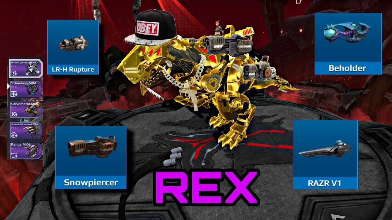 JMW - Dino war | Rex | the best weapons| mejor opciones de armas para rex