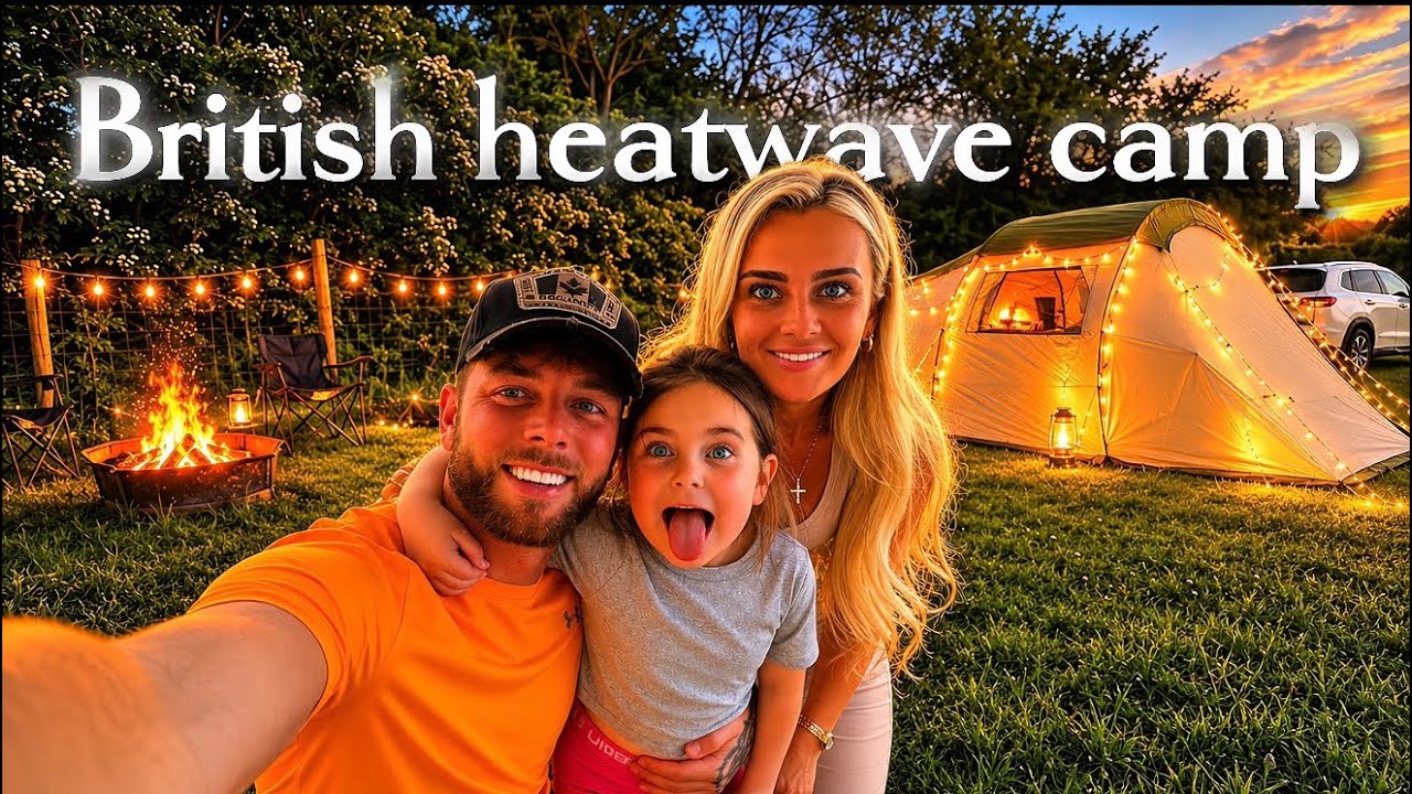 Camping During a British Heatwave with my Family in a Lidl Tent 
