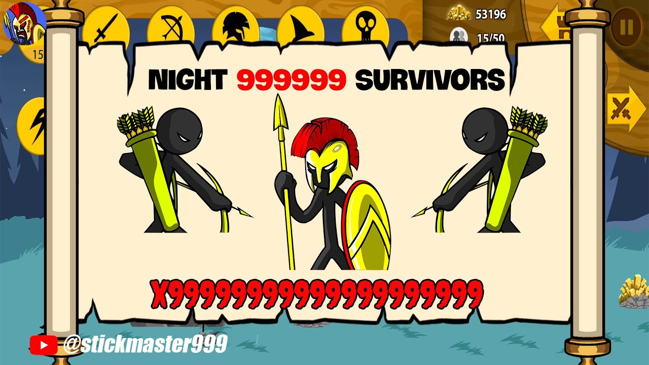 MEGA POWER OF X999 GOLDEN SPEARTON VS X999 ARCHER GOLD MAX UPGRADE | STICK WAR LEGACY | STICK MASTER