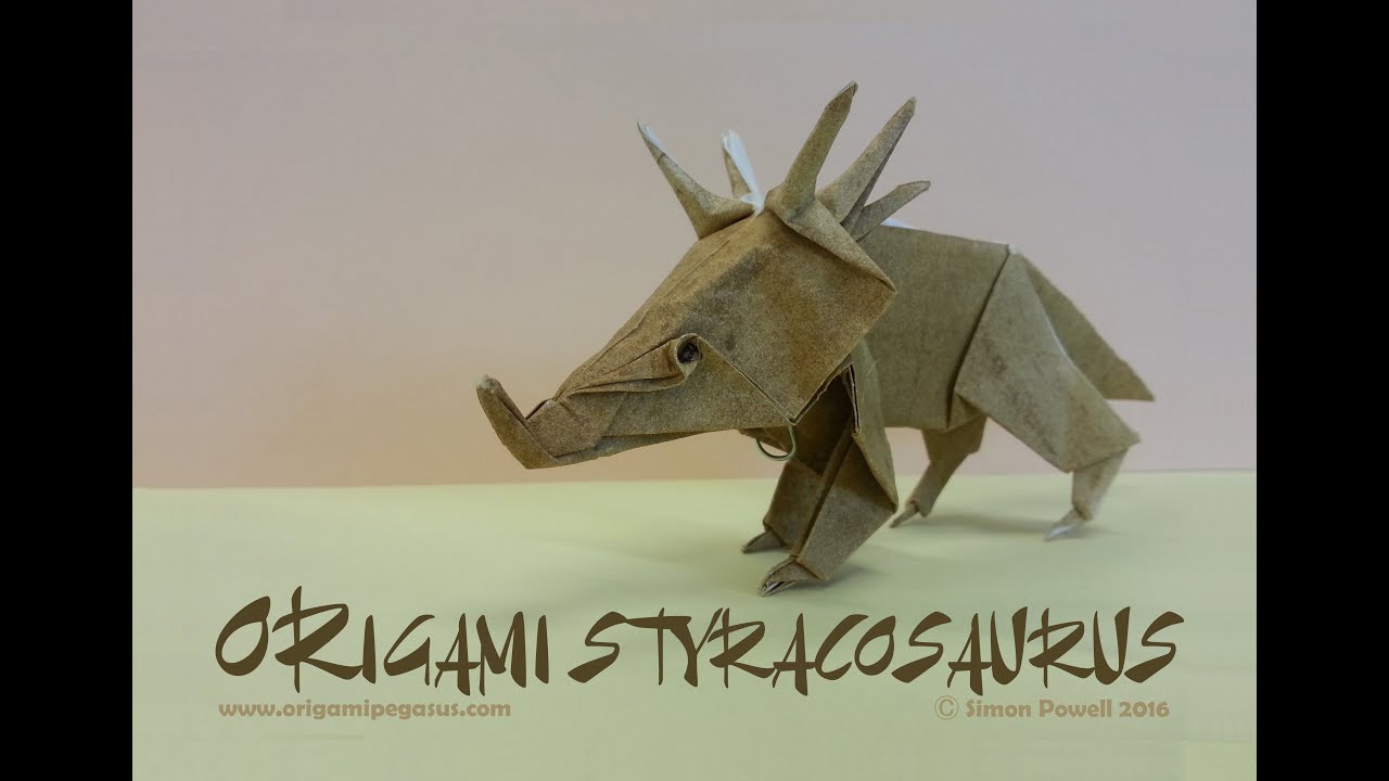 How To Make An Origami Styracosaurus