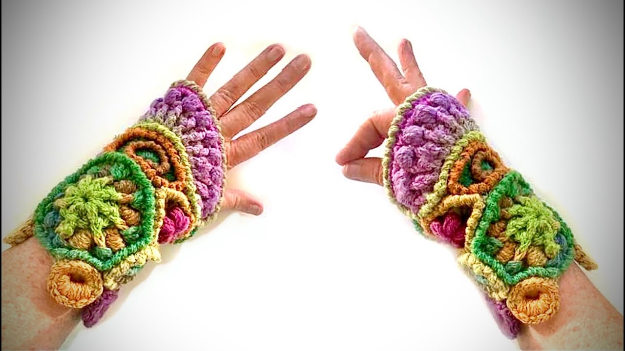 FREEFORM - FREESTYLE ARMSTULPE aus Ornamenten #häkeln #petraperle #haekelanleitung #freeform