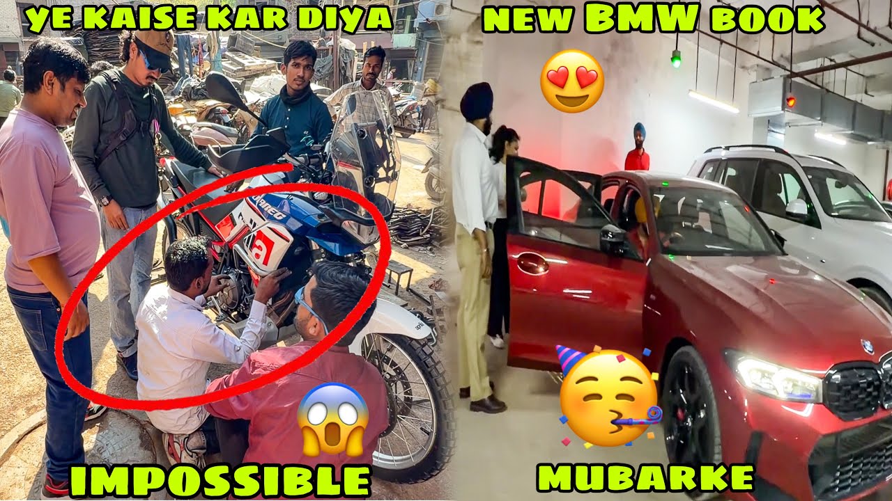 India ke bhar se hone wala kaam yhi karwa diya 😱 Sab hairaan😳 New BMW book karwa di inhone 😍 Party 