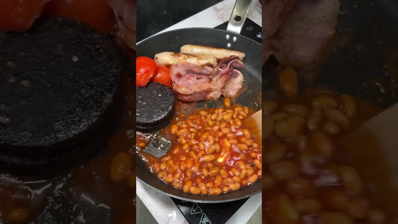 How to cook a one pan full English breakfast #food #breakfast #fullenglishbreakfast