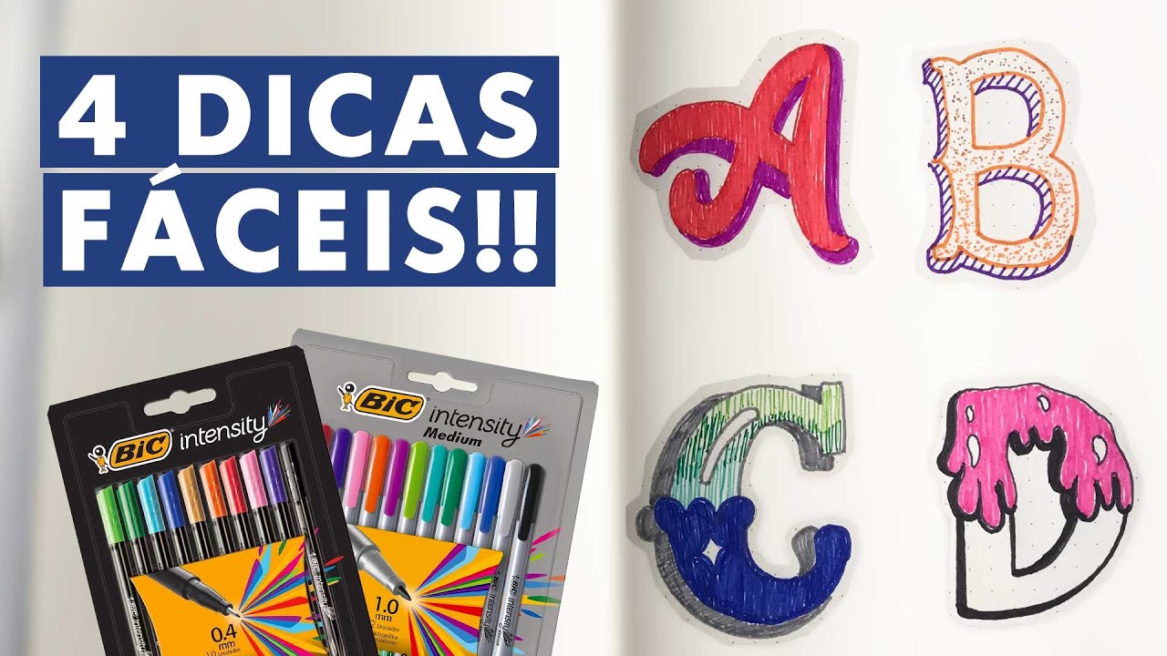 LETTERING COM BIC INTENSITY | Marina Viabone