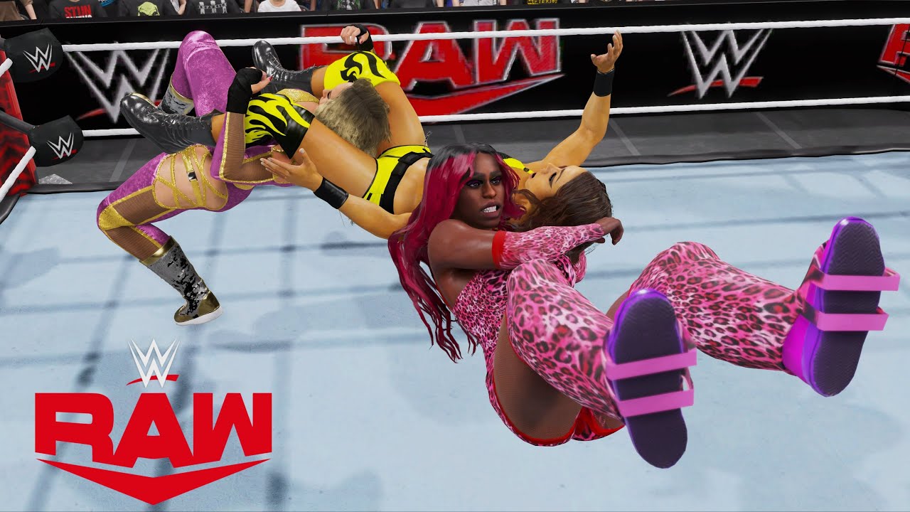 WWE 2K24 RAW - NAOMI & NIKKITA LYONS VS ZOEY STARK & SHAYNA BASZLER