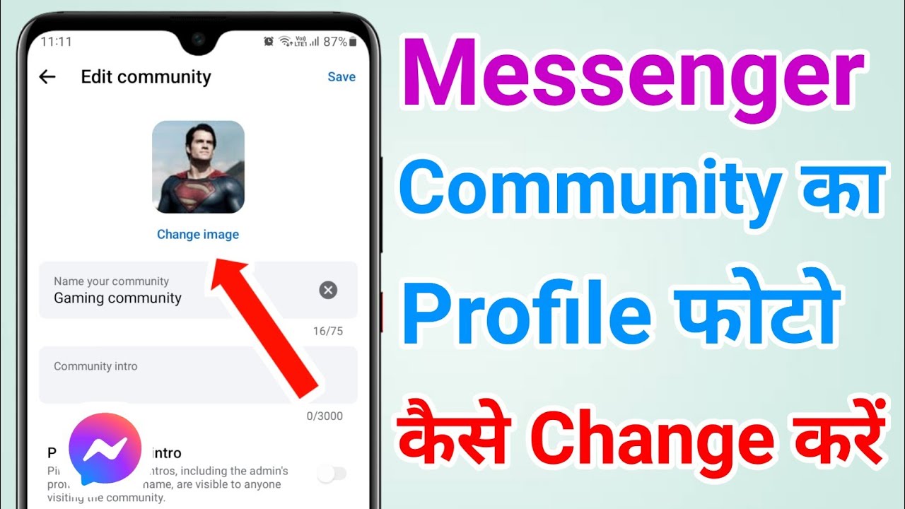 How to Change Profile Photo of Messenger Community